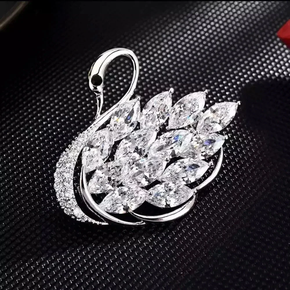 VQ Swan Brooch